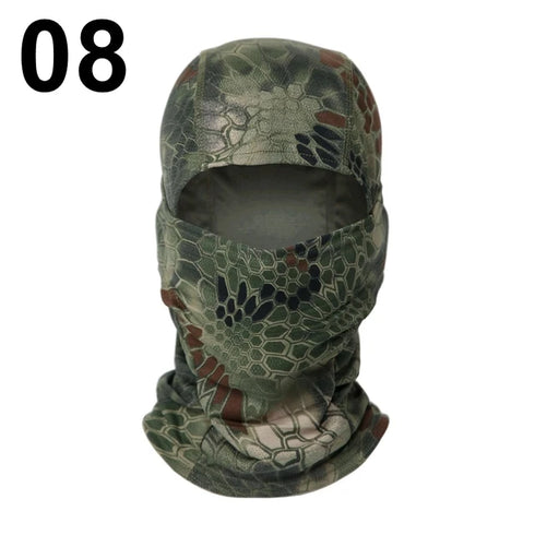 Tactical Balaclava Full Face Mask Set Men Summer Snapback Sun Hat Outdoor Hunting Camouflage Balaclava